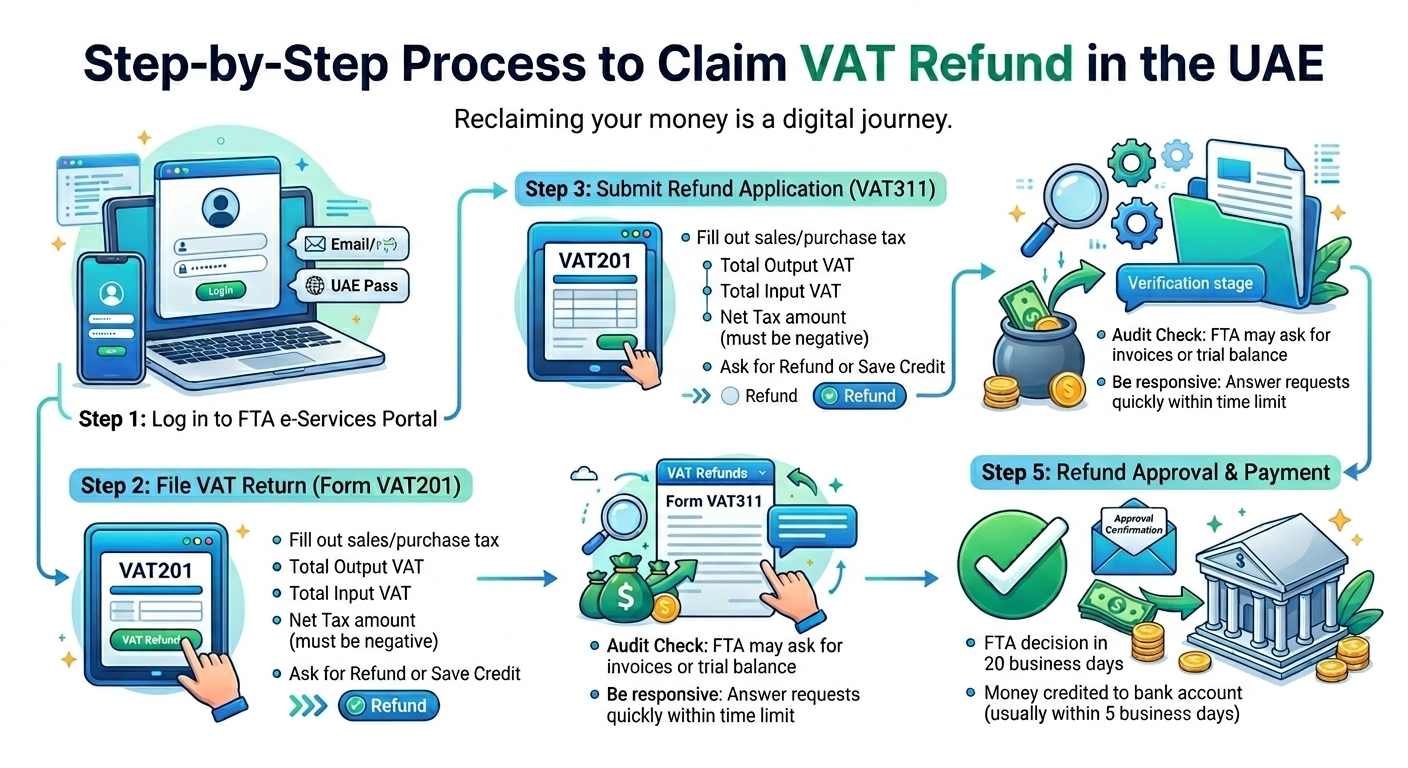 Claiming VAT Refund in UAE for Business
